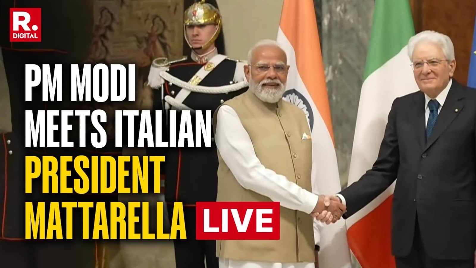 5-Nation Tour LIVE: PM Modi Holds Delegation-Level Talks With Italian President Sergio Mattarella