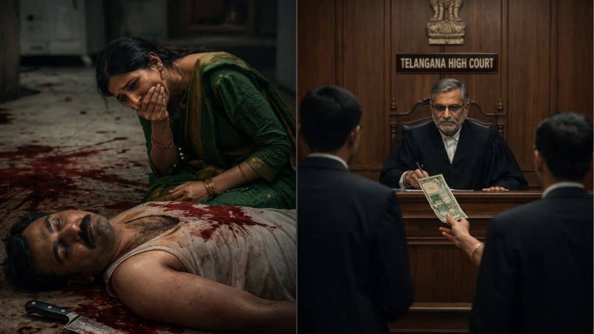 ₹500 Fine for Husband’s Death? Telangana High Court Replaces Woman’s 4-Year Jail Term With ₹500 Penalty