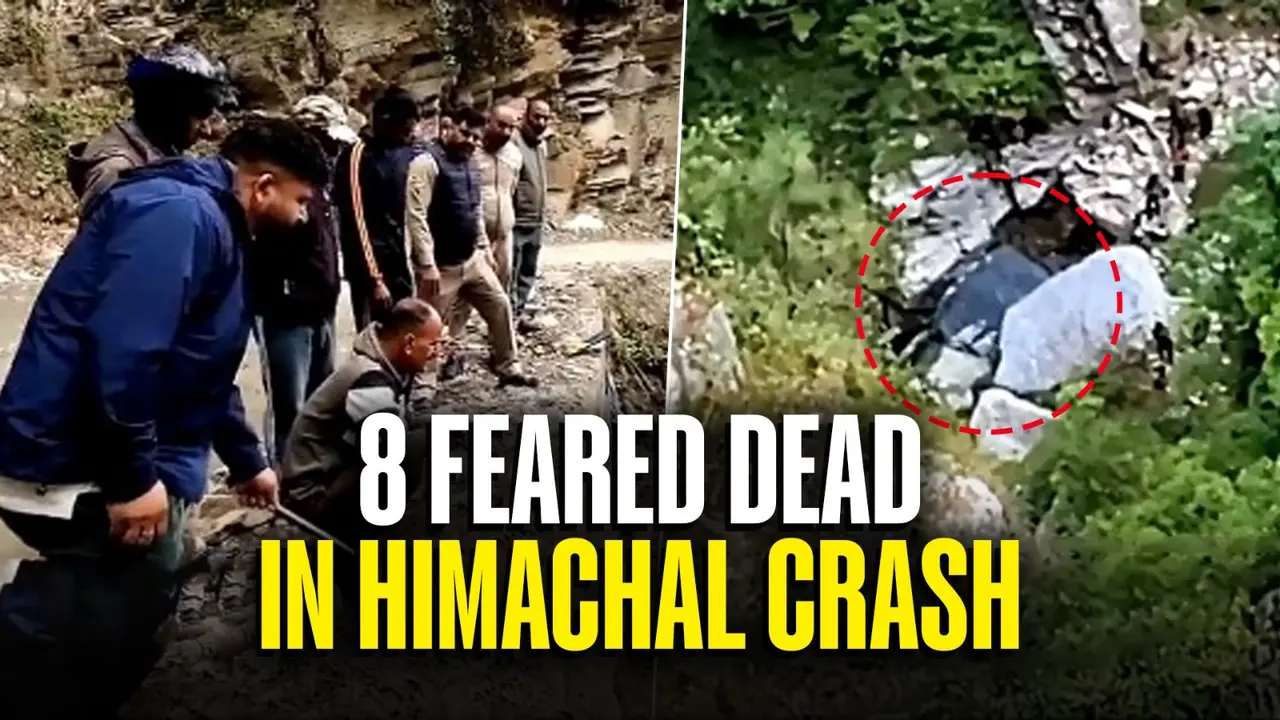 Taxi Plunges 500 Meters Into Gorge Near Himachal's Sach Pass; 8 Feared Dead 8 Feared Dead in HP Accident as Taxi With Tourists Falls Into a Gorge