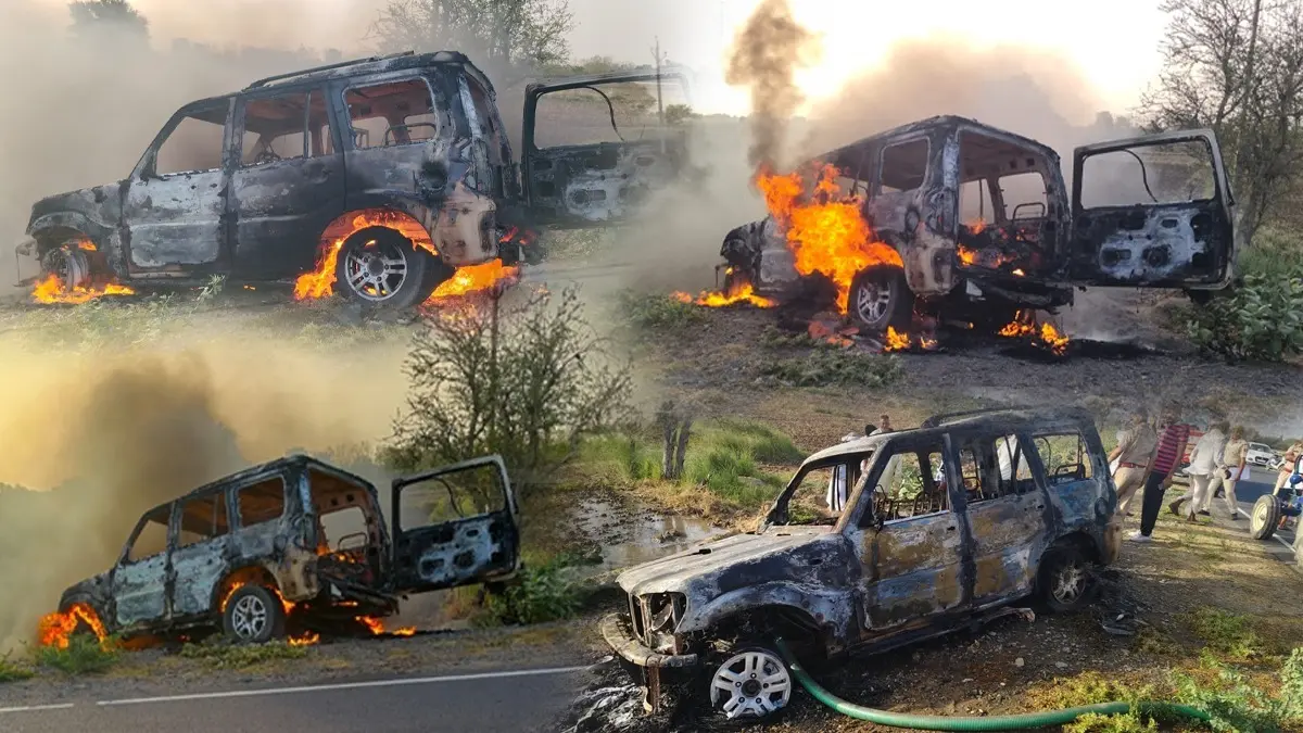 Ajmer Horror: 4 Dead As Moving Car Bursts Into Flames En Route To Hospital Ajmer Horror: 4 Dead As Moving Car Bursts Into Flames En Route To Hospital