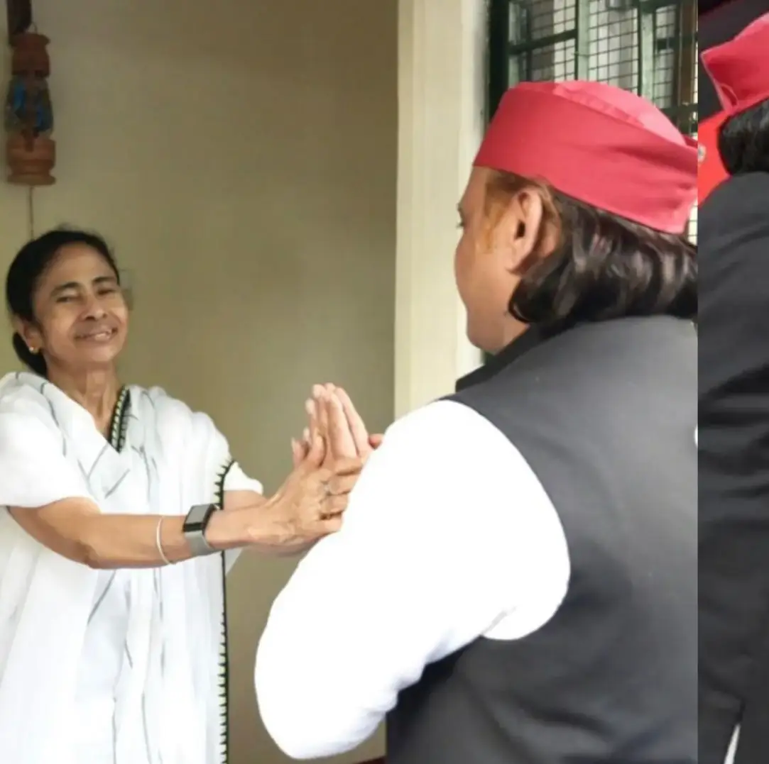Akhilesh Yadav with Mamata Banerjee- MK Stalin