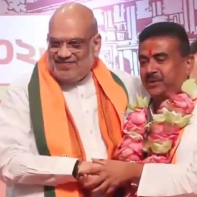 Amit Shah and Suvendu Adhikari