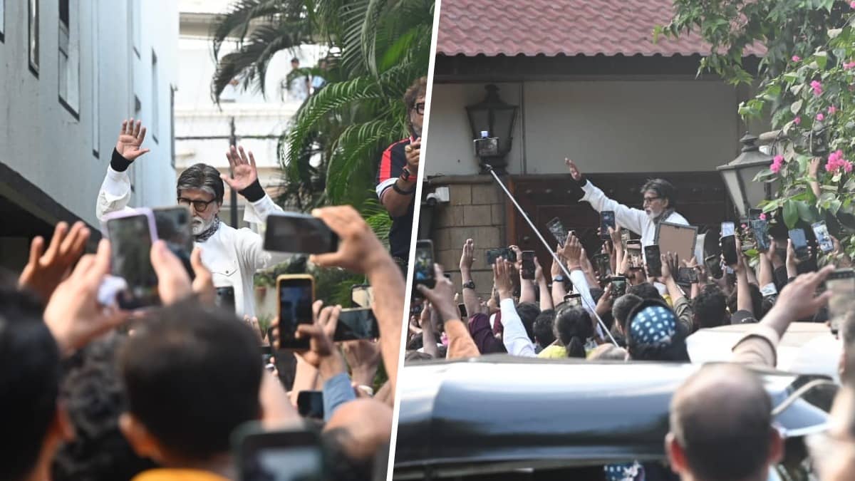 Amitabh Bachchan met fans outside Jalsa amid health rumours