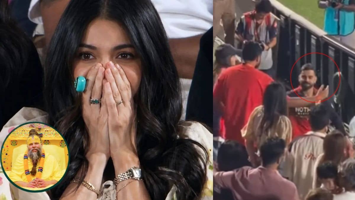 गैलरी में Anushka Sharma करती रहीं 'राधा' नामजप, उधर पिच पर विराट कोहली गेंदबाजों की उड़ाते रहे धज्जियां... प्रेमानंद महाराज से कनेक्शन, VIDEO
