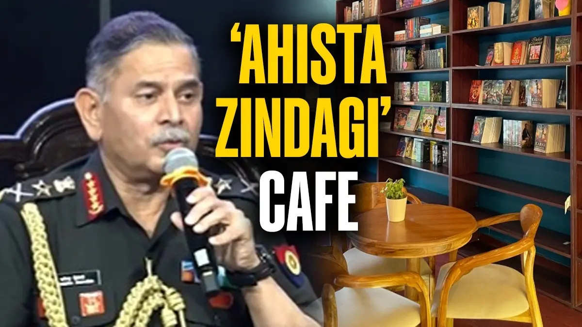 Army Chief Gen Upendra Dwivedi Plans ‘Ahista Zindagi’ Cafe: Where Life Slows Down and Books Take Over Army Chief Gen Upendra Dwivedi Plans ‘Ahista Zindagi’ Cafe: Where Life Slows Down and Books Take Over