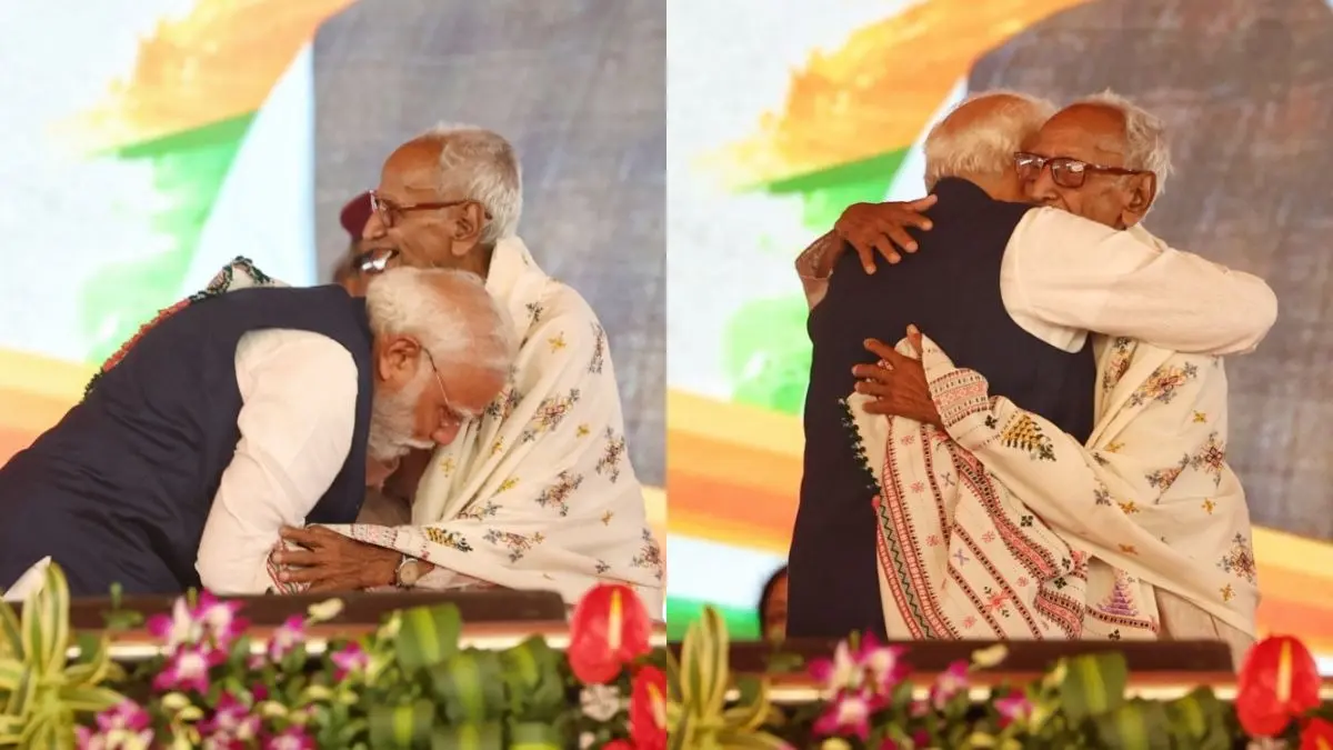 ‘Arrested for Singing National Anthem...’: Son of BJP Veteran Makhanlal Sarkar Recalls Father’s Sacrifices as PM Modi Touches His Feet ‘Arrested for Singing National Anthem...’: Son of BJP Veteran Makhanlal Sarkar Recalls Father’s Sacrifices as PM Modi Touches His Feet