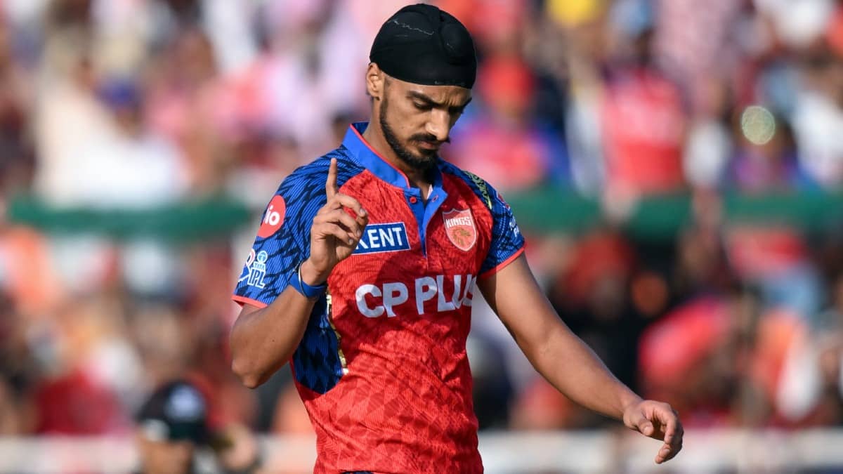 Arshdeep Singh in action for Punjab Kings