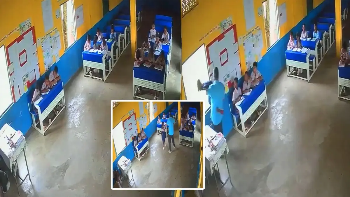 'Beaten With Sticks, Thrown Toward Window': Assam Primary School Teacher Arrested For Assaulting Students Inside Classroom Assam