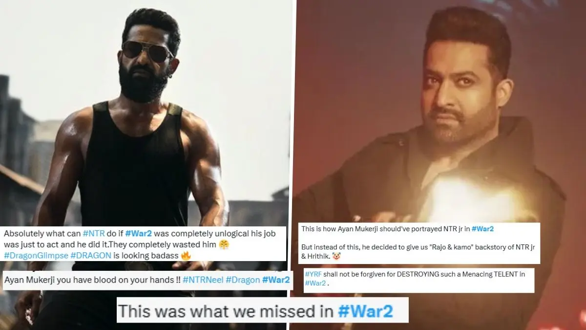 Jr NTR Look In Dragon: Ayan Mukerji And YRF Face Brutal Trolling After Prashant Neel Directorial's First Glimpse, Here's Why Ayan Mukerji, YRF trolled for 'wasting' Jr NTR In War 2
