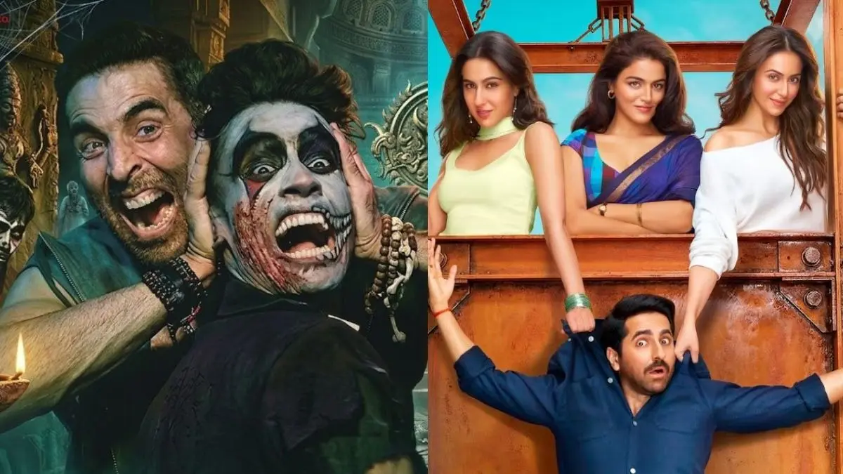 Bhooth Bangla Vs Pati Patni Aur Woh Do BO Collection: 'भूत' के सामने नहीं टिक पा रहे 'पति पत्नी', एक महीने बाद भी बॉक्स ऑफिस पर बज रहा है डंका bhooth bangla, pati patni aur woh do