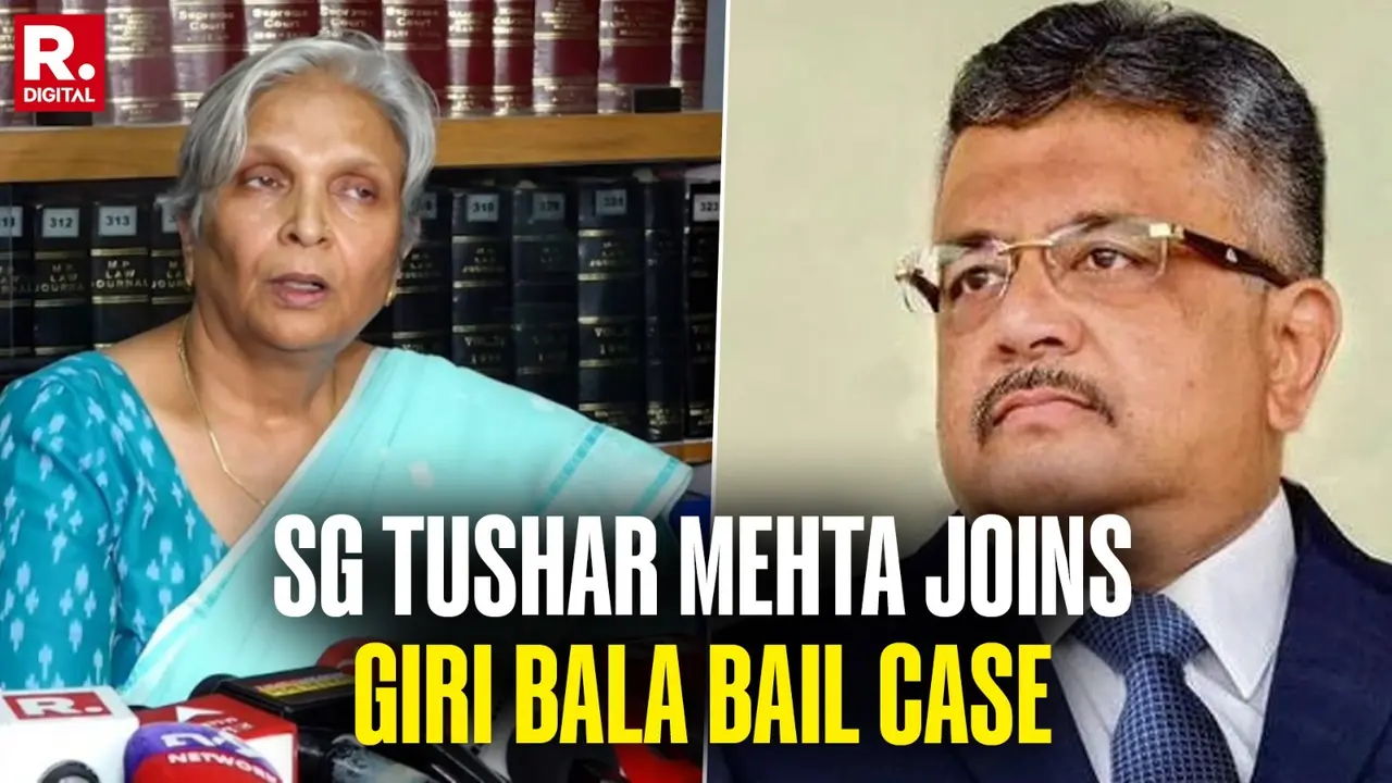 Big Twist In Twisha Sharma Case: SG Tushar Mehta Leads MP Govt Push To Cancel Giri Bala’s Bail Big Twist In Twisha Sharma Case: SG Tushar Mehta Leads MP Govt Push To Cancel Giri Bala’s Bail