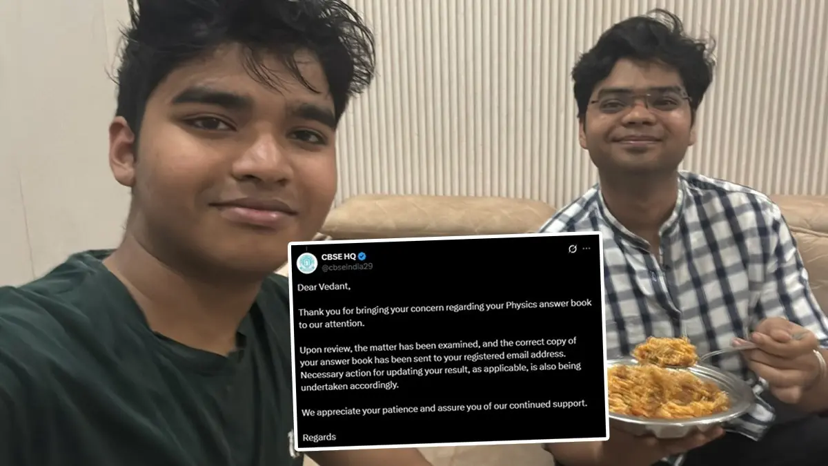 CBSE Admits Blunder After Delhi Student Trolled as ‘Pakistani’ Over Wrong Answer Sheet CBSE Admits Mishandling Vedan't Paper