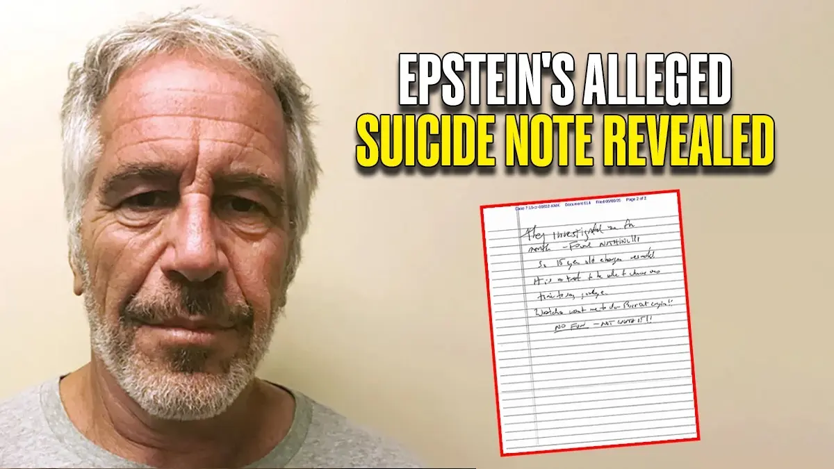 'Choose One’s Time to Say Goodbye’: Court Releases Alleged Suicide Note of Paedophile Jeffrey Epstein ‘Choose One’s Time to Say Goodbye’: Court Releases Alleged Suicide Note of Paedophile Jeffrey Epstein