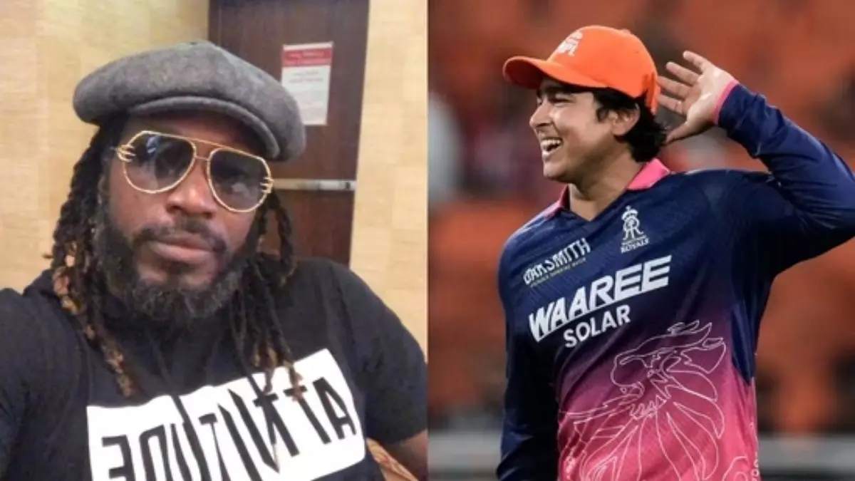 Chris Gayle Passes on 'Sixer King' Tag to Vaibhav Sooryavanshi After RR Opener's 29-Ball 97 vs SRH in IPL 2026 Eliminator: 'Great Entertainment...' Chris Gayle, Vaibhav Sooryavanshi