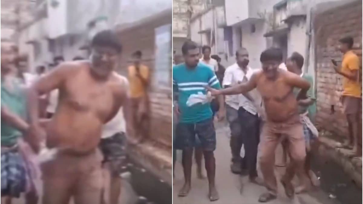 Clothes Torn, Beaten & Chased On Road In Semi-Naked State: TMC Leader Faces Mob's Heat Over Extortion Claim | VIDEO