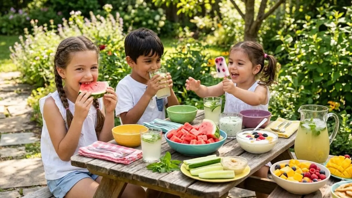 Cooling Foods For Kids In Summers: आग बरसाती गर्मी का तोड़... बच्चों की डाइट में शामिल करें ये 6 चीजें, लू और डिहाइड्रेशन से मिलेगी छुट्टी Cooling Foods For Kids In Summers