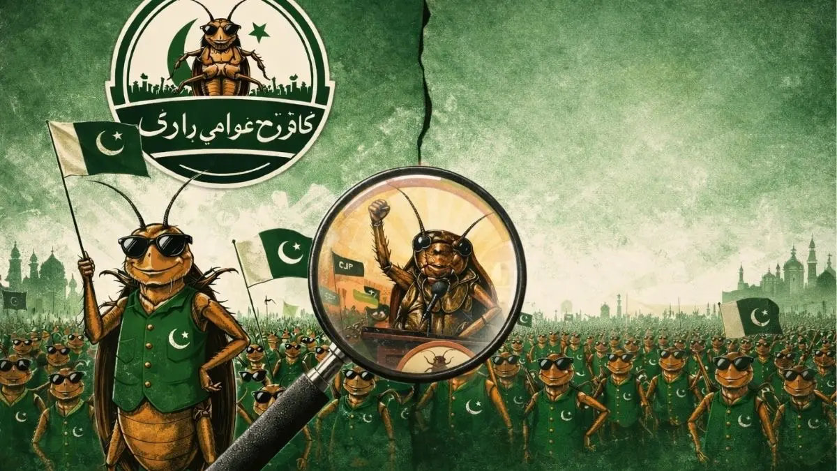 Copycat Politics Again: Pakistan Launches ‘Cockroach Awami Party’ Cloning India’s Latest Viral Political Movement Copycat Politics Again: Pakistan Launches ‘Cockroach Awami Party’ Cloning India’s Latest Viral Political Movement