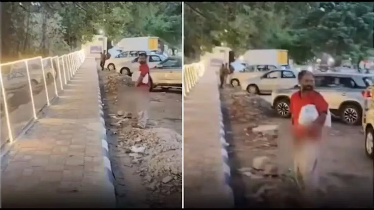 Cracked Experiment Or Cracked Civic Sense? Mysuru Man Urinating At ‘Mirror Wall’ Sparks Outrage | WATCH Cracked Experiment Or Cracked Civic Sense? Viral Video of Mysuru Man Urinating At ‘Mirror Wall’ Sparks Outrage | WATCH