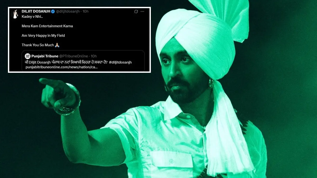 Diljit Dosanjh To Enter Punjab Politics? GOAT Singer Says 'Kadey V Nahi' Diljit Dosanjh is currently on his Aura World Tour