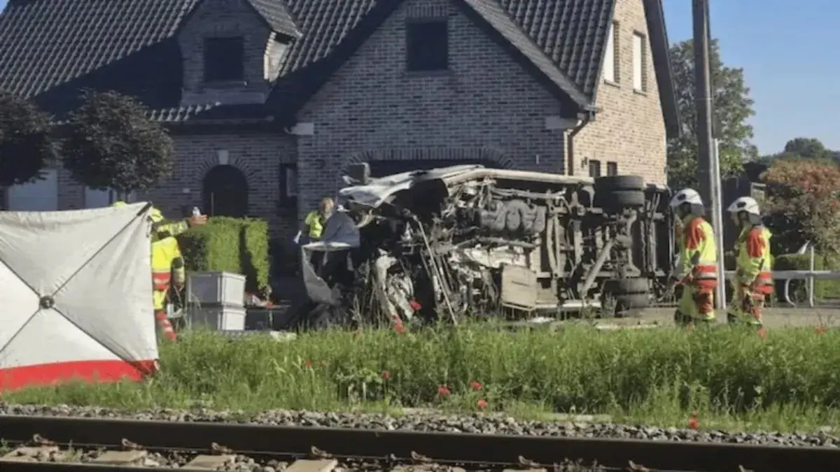 Four People Killed in Train Collision with Belgian School Bus Four People Killed in Train Collision with Belgian School Bus