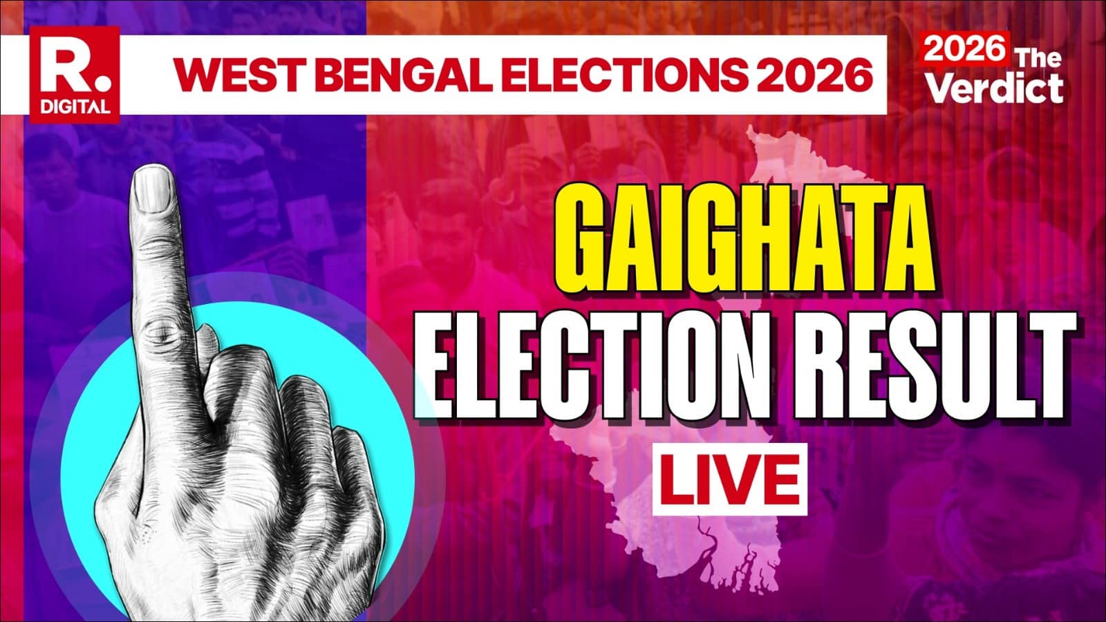West Bengal Elections I Gaighata Assembly Election Results 2026 LIVE: BJP'S Subrata Thakur Leads by 4,090 Votes; TMC's Narottam Biswas Trailing