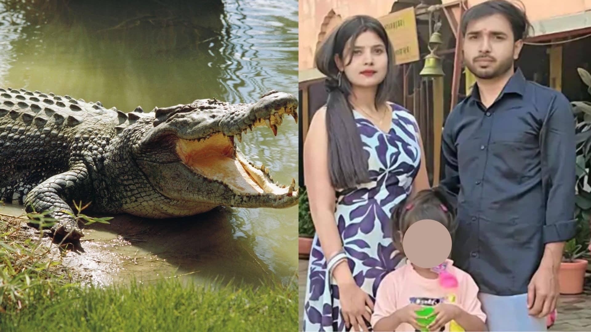 gonda news crocodile attack man saryu river during prepation on mother in law funeral death sdrf search 