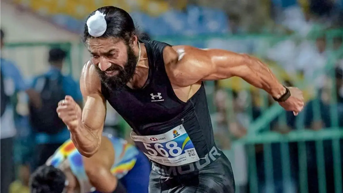 Sachin Tendulkar, Yuvraj Singh Hail Gurindervir Singh After Historic 10.09s National Record Sprint Gurindervir Singh in action