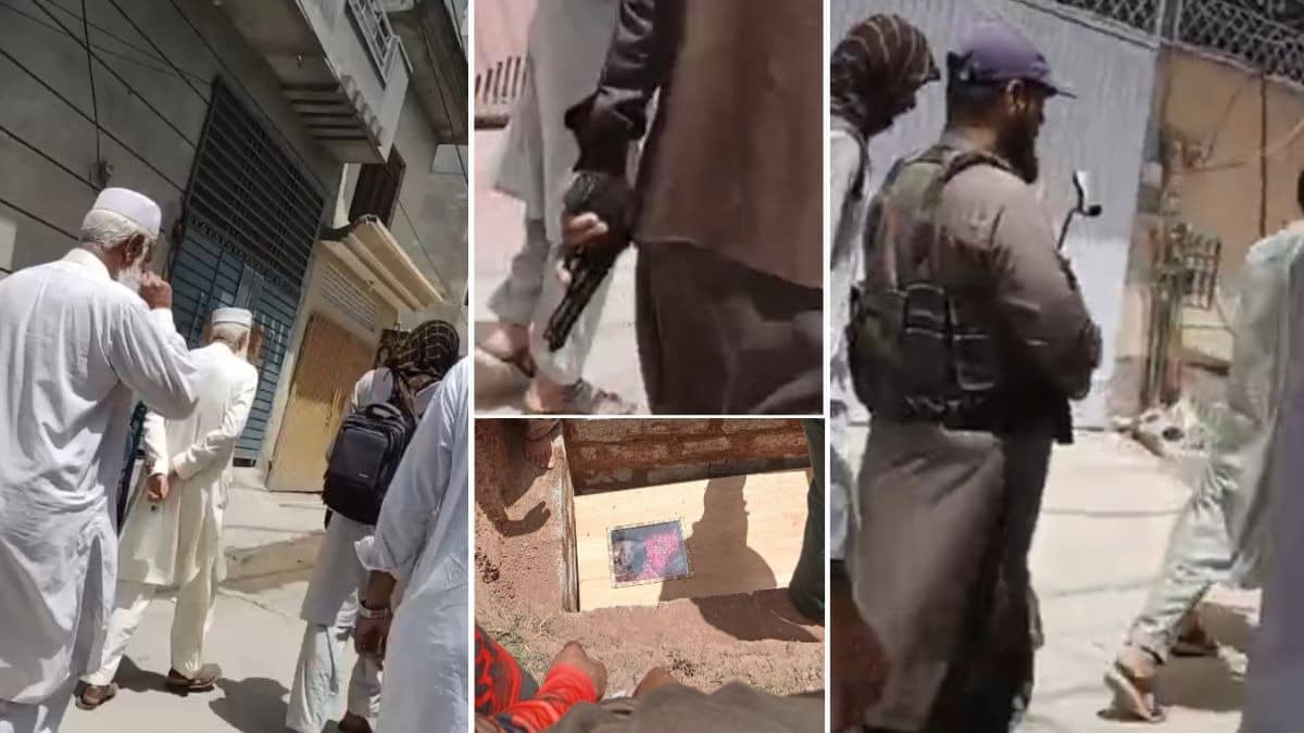 Video: पुलवामा हमले के मास्टरमाइंड हमजा के जनाजे में दिखा 'मिस्‍ट्री किलर' का खौफ, सलाउद्दीन की सुरक्षा में AK-47  से लैस दिखे आतंकी