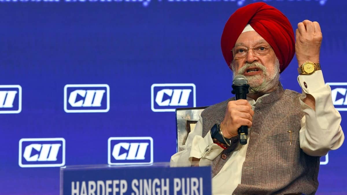 Hardeep Singh Puri says India has enough crude oil, LNG and LPG stocks despite global disruptions and rising energy concerns.