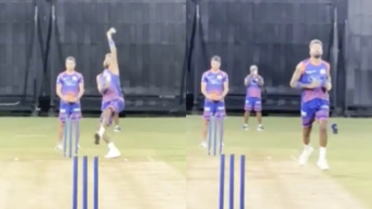 WATCH | Hardik Pandya Comeback on Cards? MI's Regular Captain Starts Bowling Ahead of IPL 2026 Match vs KKR Hardik Pandya