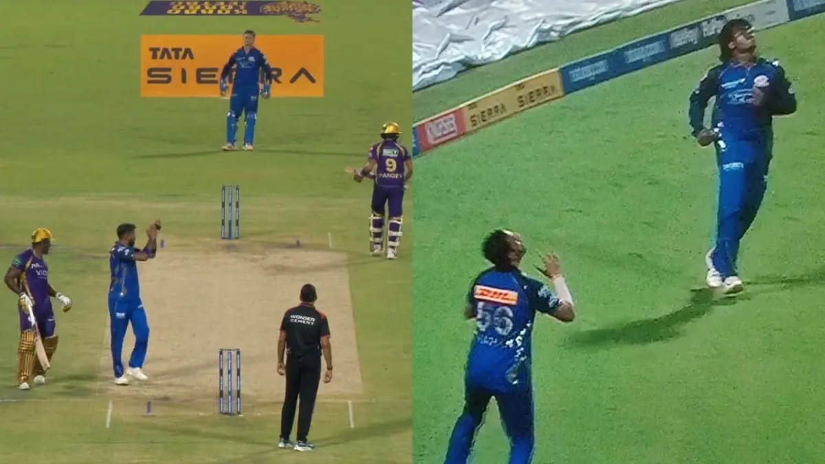WATCH | Hardik Pandya CLAPS For MI Teammates For Dropping Easy Catch vs KKR in IPL 2026 Match Hardik Pandya