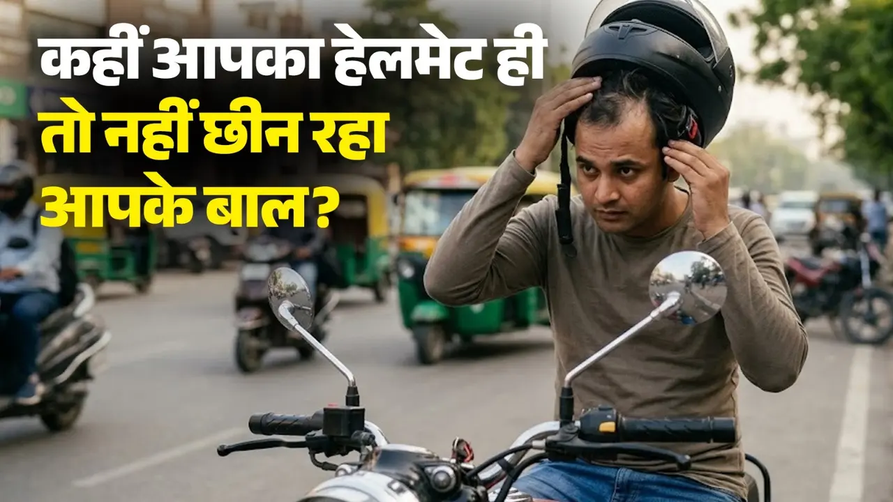 कहीं आपका हेलमेट ही तो नहीं छीन रहा आपके बाल? जानिए सच और बचाव के उपाय helmet and hair loss
