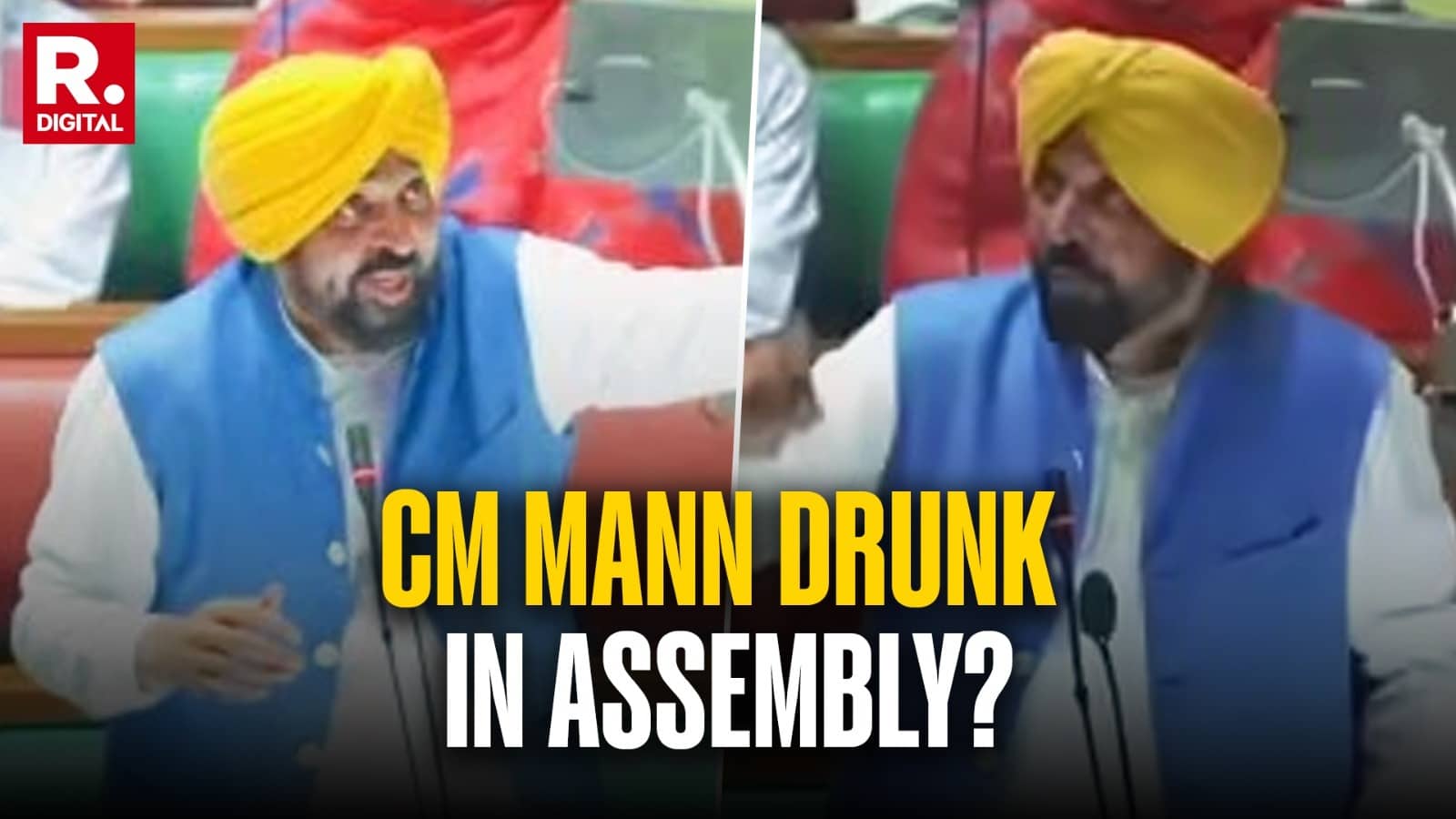 High Drama in Punjab Assembly; Congress, Akali Dal Allege CM Mann Was Drunk During House Proceedings