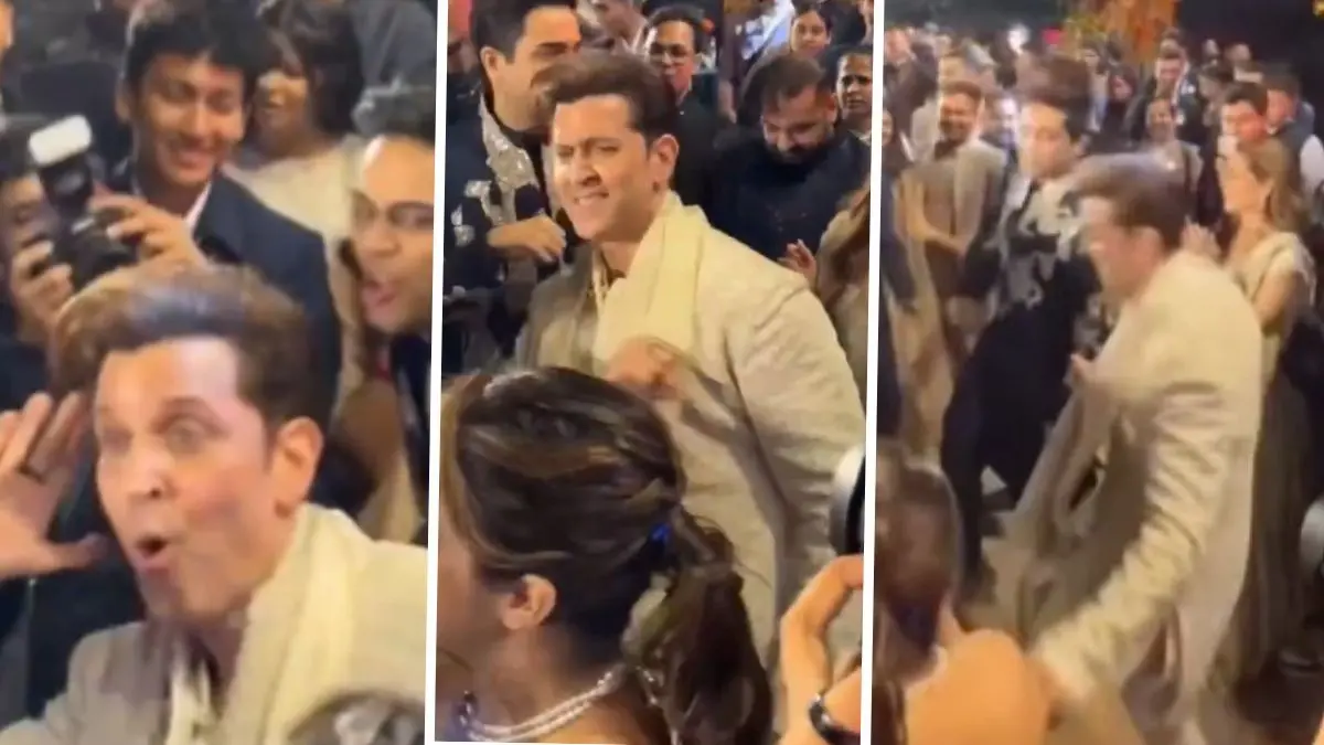 Viral Video: Hrithik Roshan Recreates Kaho Naa Pyaar Hai Hookstep At Friend's Wedding Hrithik Roshan's viral dance video