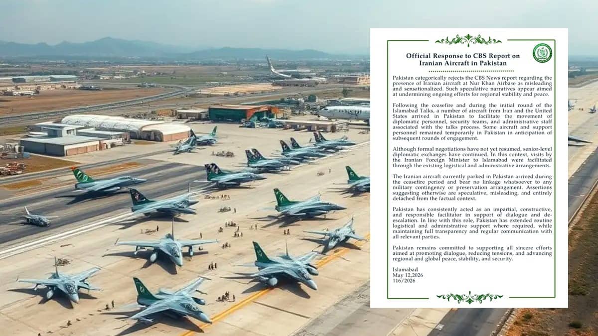 Iran War Shocker: Pakistan Admits Shielding Iranian Military Aircraft In Nur Khan; Did Shehbaz Backstab Trump?