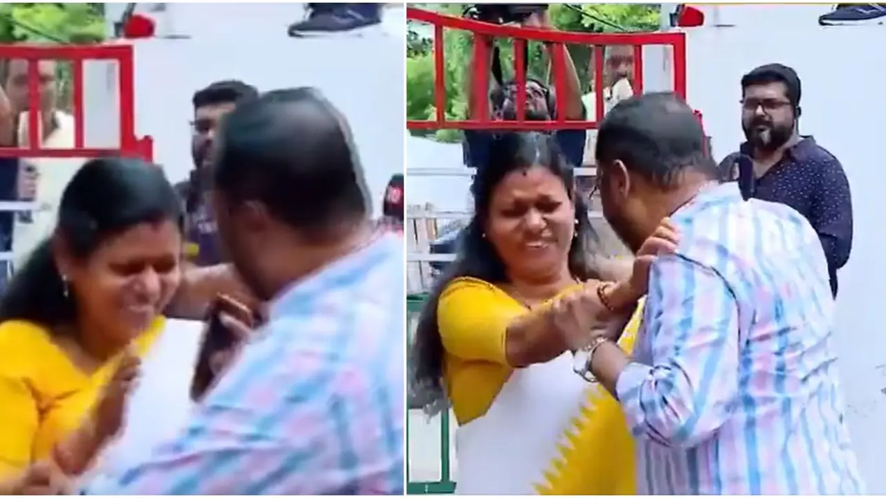 'Is He Sick?': Outrage As Video Of Congress Leader Cherian Philip Forcefully Trying To Hug Female MLA In Kerala Goes Viral 'Is He Sick?': Outrage As Video Of Congress Leader Cherian Philip Forcefully Trying To Hug Female MLA Goes Viral