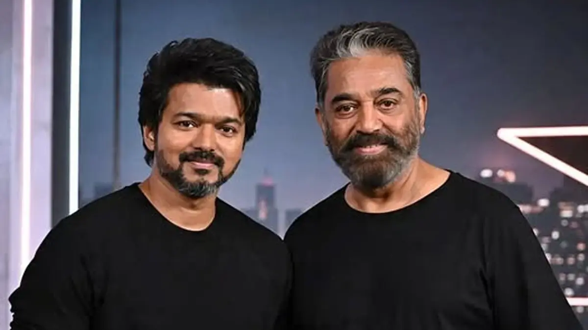 Kamal Hassan Pushes to Uphold People's Mandate, Says It Is an Insult to Not Invite Vijay to Form the Government Kamal Hassan and Vijay