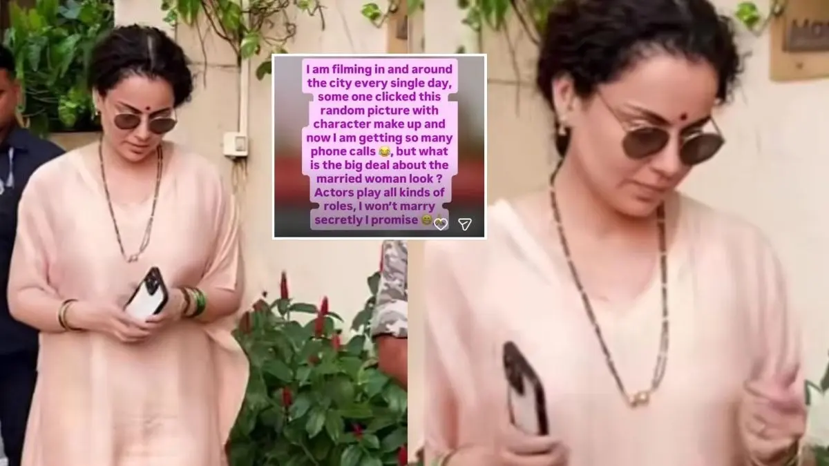 Kangana Ranaut: क्या गुपचुप शादी कर चुकी हैं कंगना रनौत? अफवाहों पर एक्ट्रेस ने तोड़ी चुप्पी, कहा- जब करूंगी तो... Kangana Ranaut clears air on her married look