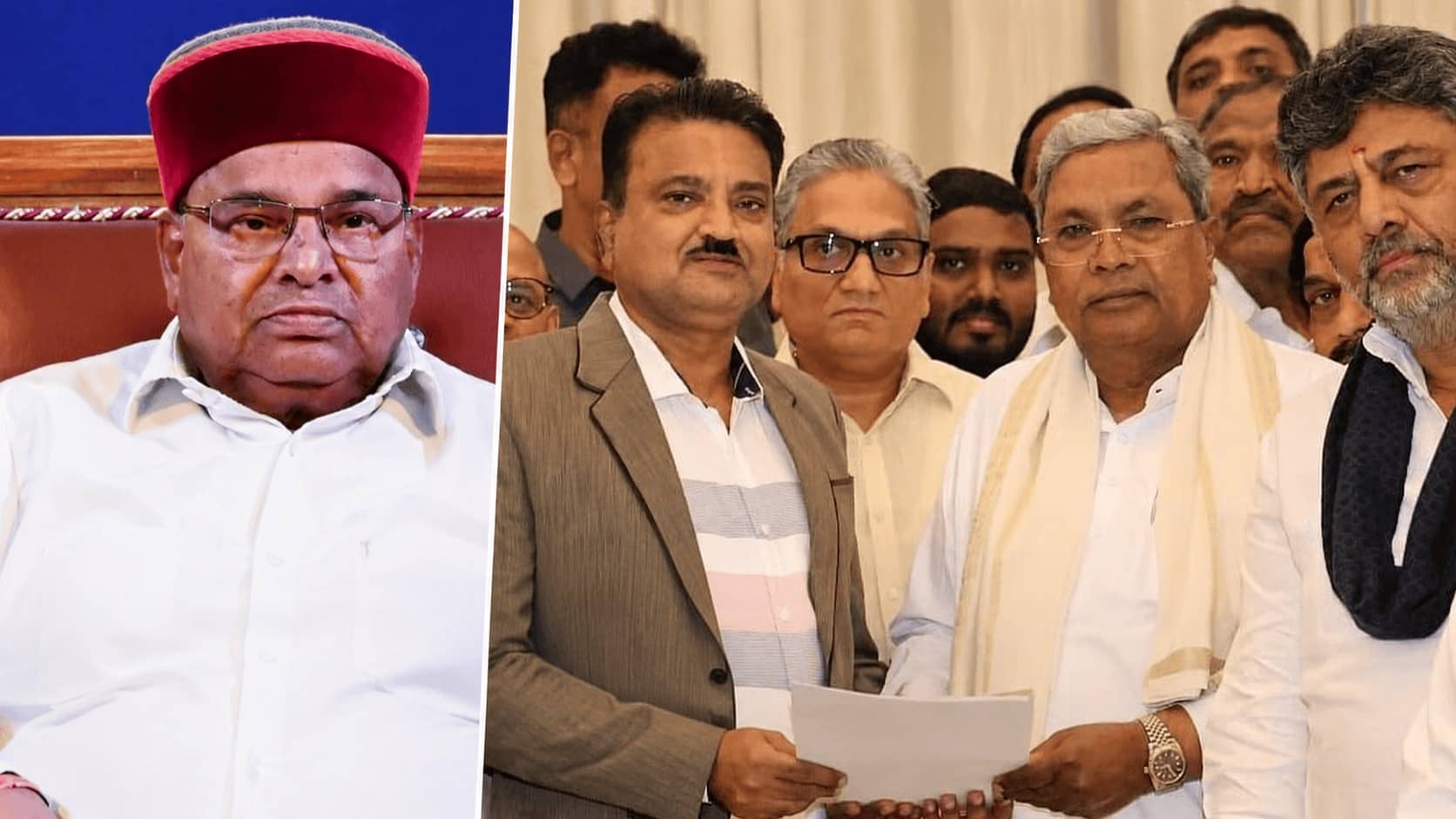 Karnataka Power Shake-Up: Governor Accepts Siddaramaiah's Resignation, DK Shivakumar Reaches Delhi For High-Level Talks