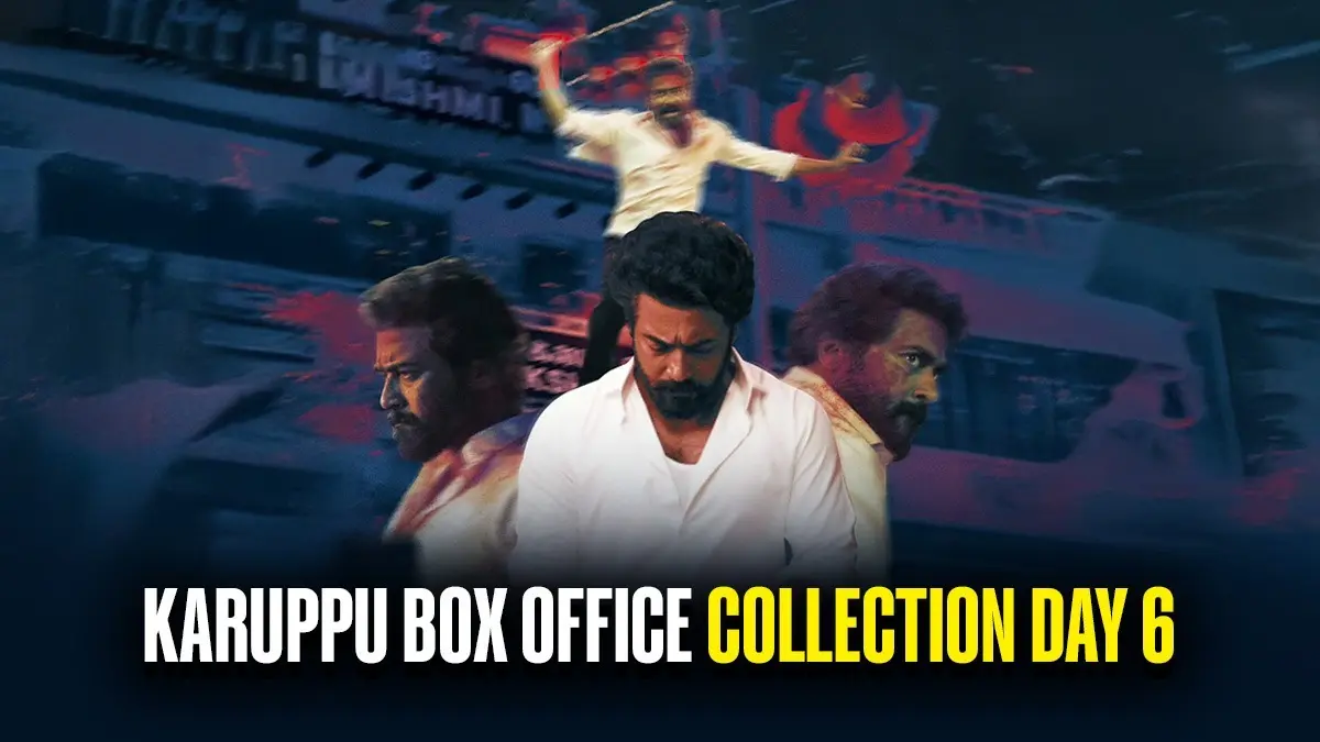 Karuppu Box Office Collection Day 6: Suriya Starrer Continues To Hit Double-Digit Mark, Enters ₹100 Crore Club In India Karuppu is directed by RJ Balaji