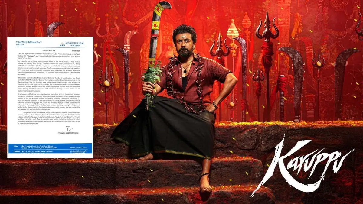 Karuppu Producers Stay Silent On Suriya-Trisha Starrer's Release Delay But Threaten Legal Action Against Leaks Karuppu makers statement on leaks