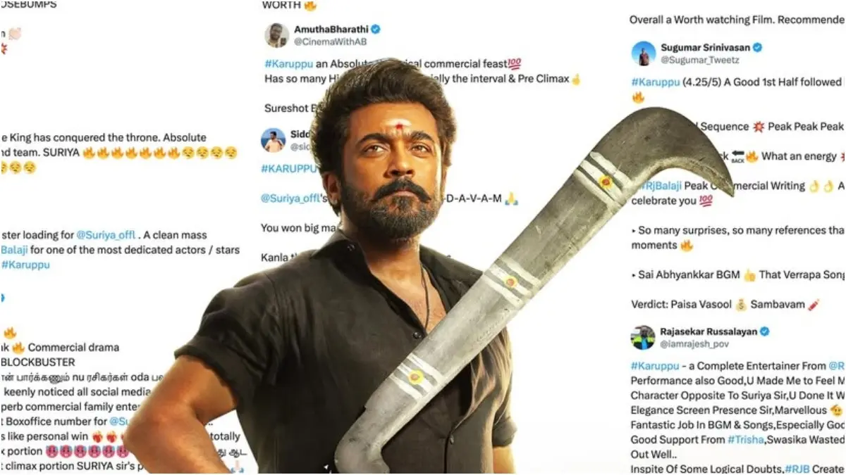 Karuppu Box Office Collection Day 5: Suriya-Trisha Starrer Shows No Signs Of Slowing Down, Nears ₹100 Crore Mark In India Karuppu released on May 15