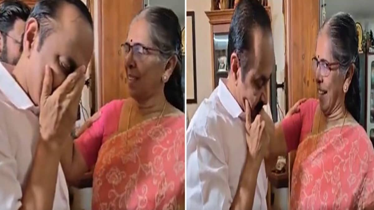 Kerala CM-elect VD Satheesan Breaks Down During Visit To Mentor Late G Karthikeyan's House | Video
