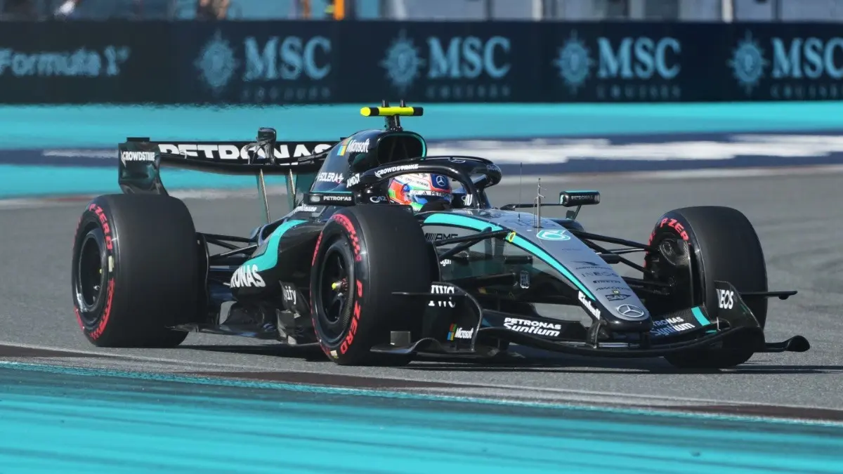 Kimi Antonelli Storms To Miami Grand Prix Pole As Mercedes Rebounds After Sprint Race Stumble Kimi Antonelli in action
