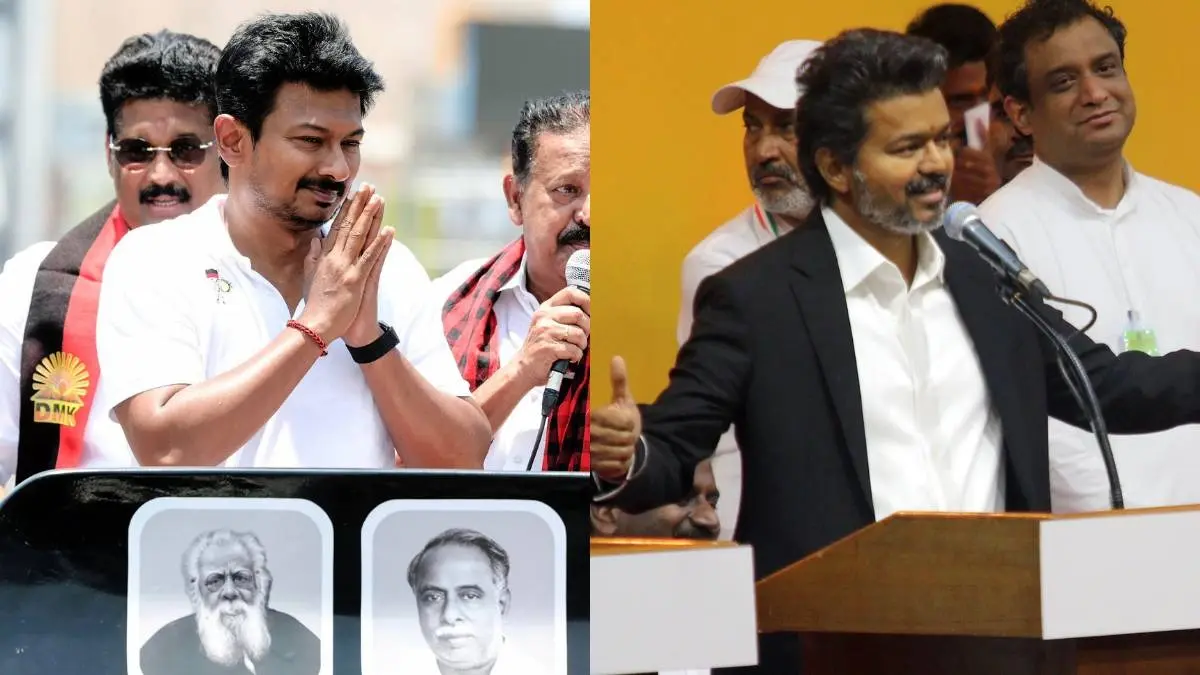 Udhayanidhi Stalin Congratulates Vijay on Becoming CM; Expresses Gratitude to MK Stalin on Appointing Him LoP in Tamil Nadu Assembly Udhayanidhi Stalin Congratulates Vijay on Becoming CM; Expresses Gratitude to MK Stalin on Appointing Him LoP in Tamil Nadu Assembly