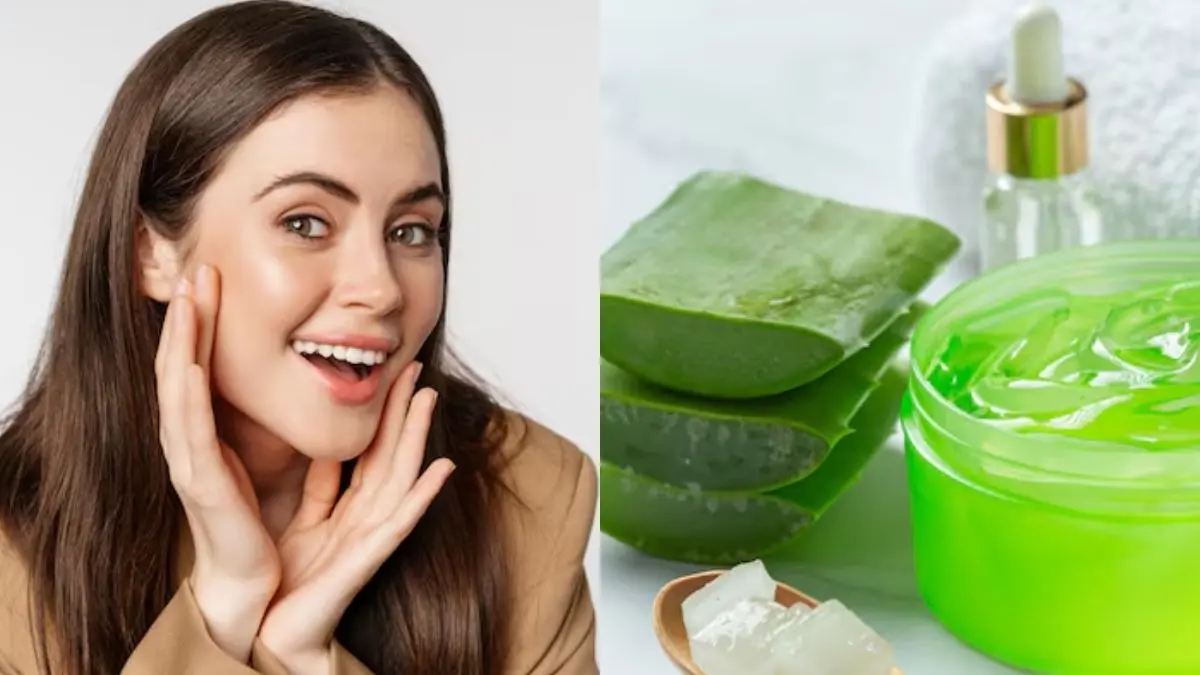 Korean Glass Glow Using Aloe Vera Gel: कोरियन की तरह शीशे सा चमकेगा चेहरा, एलोवेरा जेल के साथ मिलाकर लगाएं ये एक चीज Korean glass skin using aloe vera gel on face for natural glowing skin