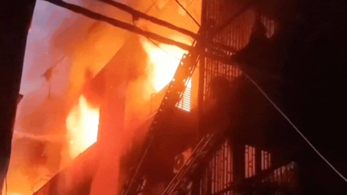Locked Exits, Charred Remains On Staircase, Gutted House: Chilling Video Shows Aftermath of Delhi Fire That Killed 9 | VIDEO