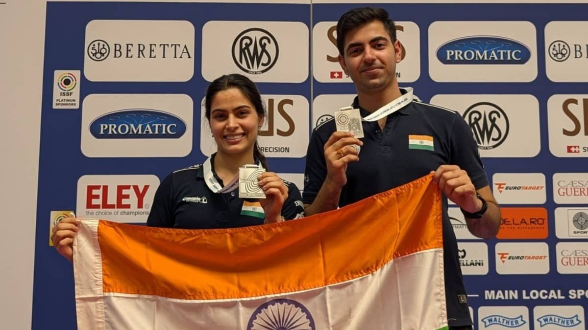 Manu Bhaker and Samrat Rana