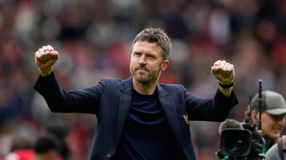 Michael Carrick To Take Over Manchester United Managerial Job Permanently From Next Season: Report Michael Carrick celebrates win over Liverpool