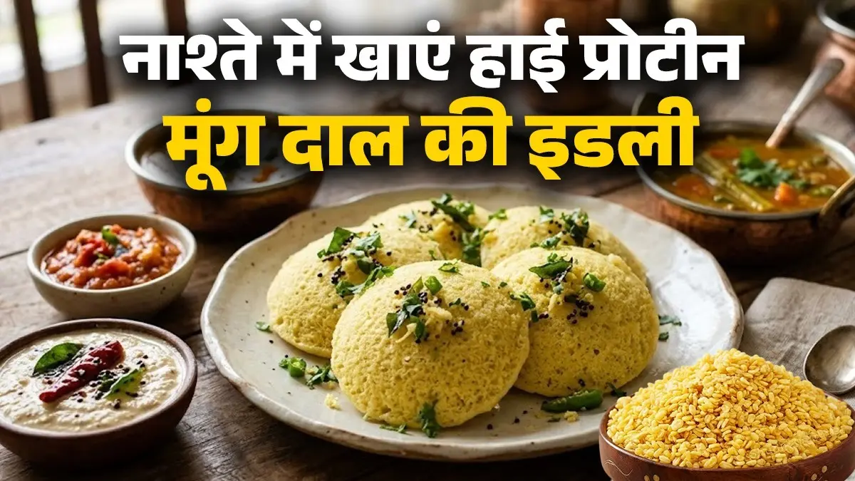 Moong Dal Idli Recipe: नाश्ते में बनाएं मूंग दाल की इडली, स्वाद के साथ मिलेगा हाई प्रोटीन; बनाना भी है मिनटों का काम moong dal idli recipe for breakfast recipe healthy diet south Indian low fat calorie dish